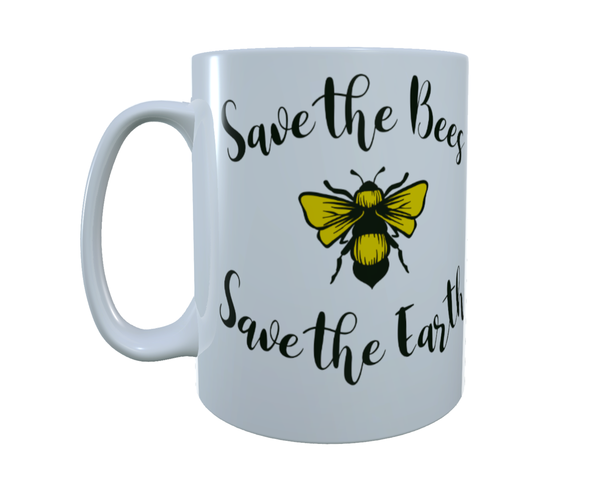Bee Ceramic Mug - Save The Bees, Save The Earth